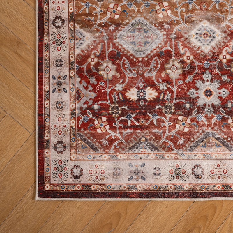 Soft and Non-Slip Machine-Washable Foldable Multi-Use Area Rug