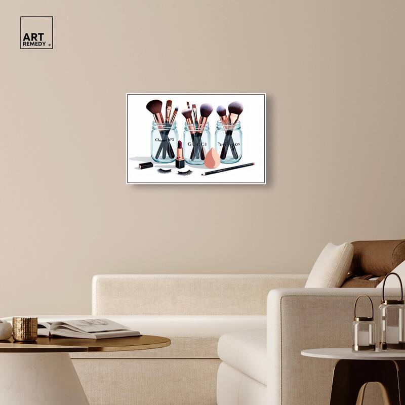 Glamour Glassware Canvas by Art Remedy