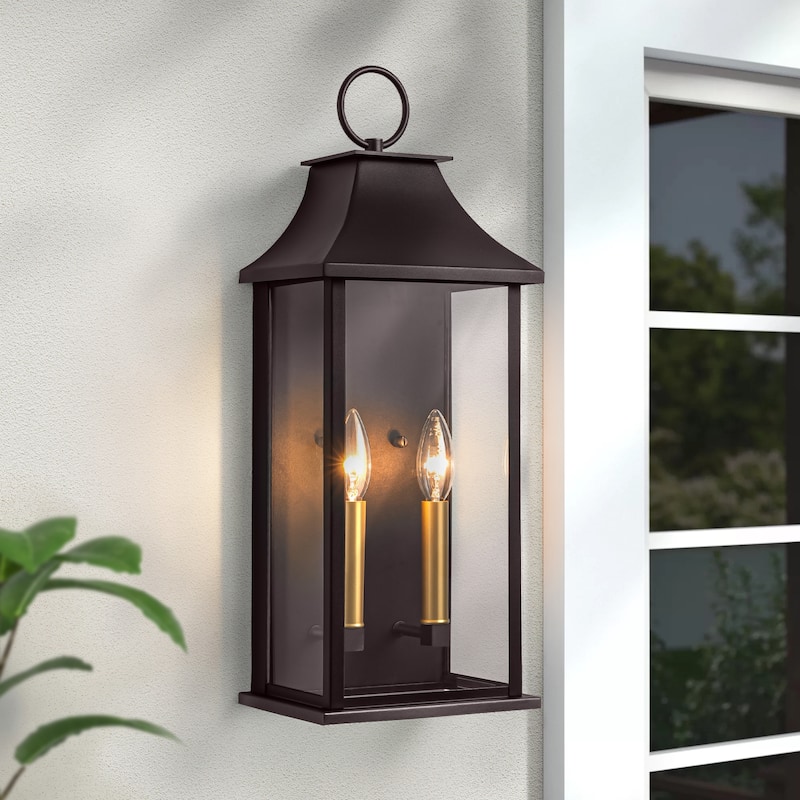 Maxax Black Metal Outdoor Wall Light