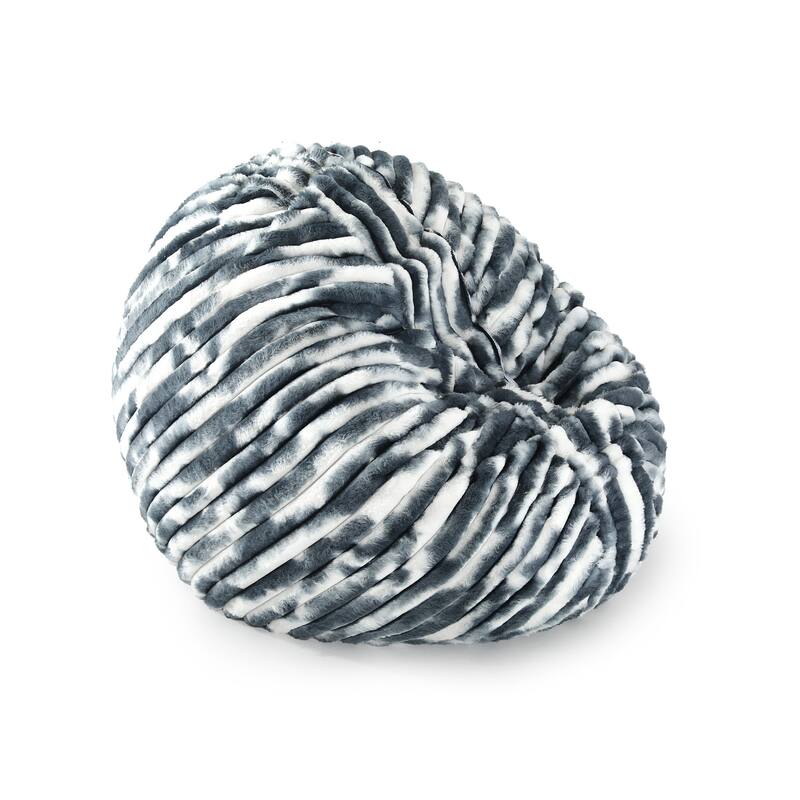 5-foot Round Plush Corduroy Convertible Bean Bag Chair Lounge