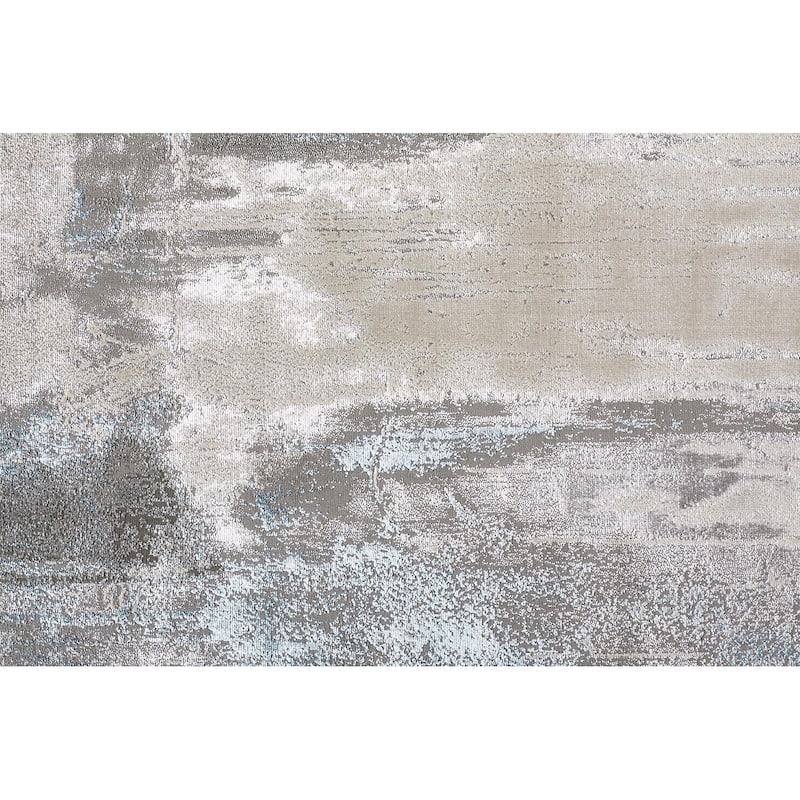 Teyel Abstract Stain Resistant Area Rug By HomeRoots - 2' x 3'