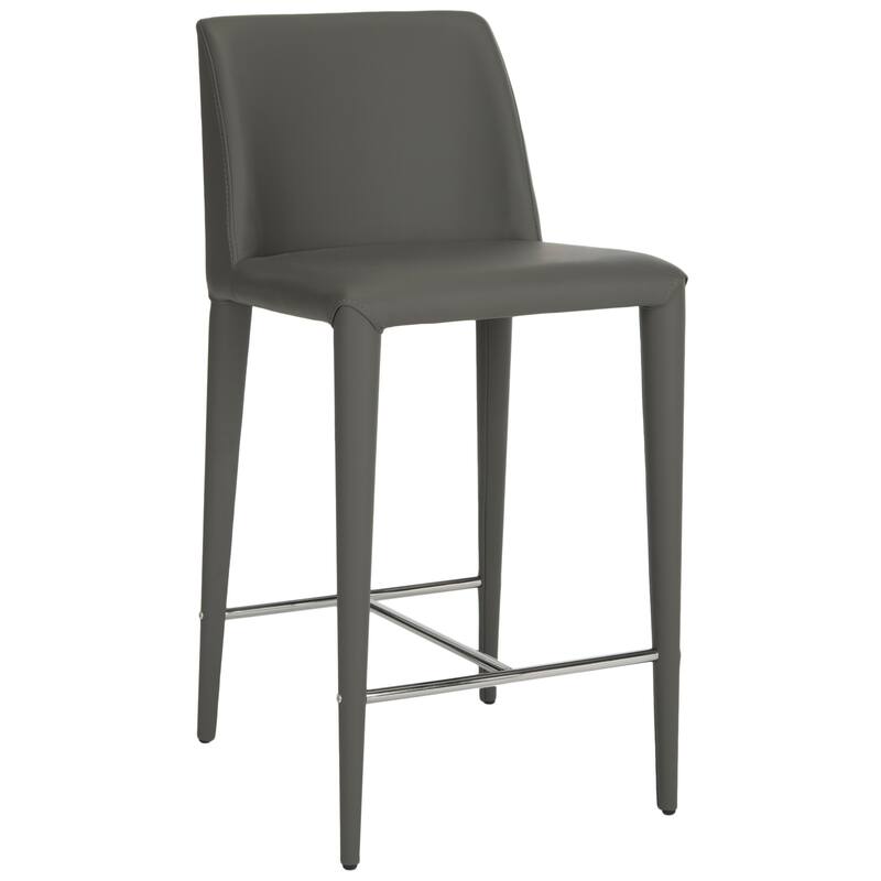 SAFAVIEH Merry Mid-Century 26-inch Black Counter Stool (Set of 2) - 22.6" x 17.4" x 36.2" - 23Wx17Dx36H