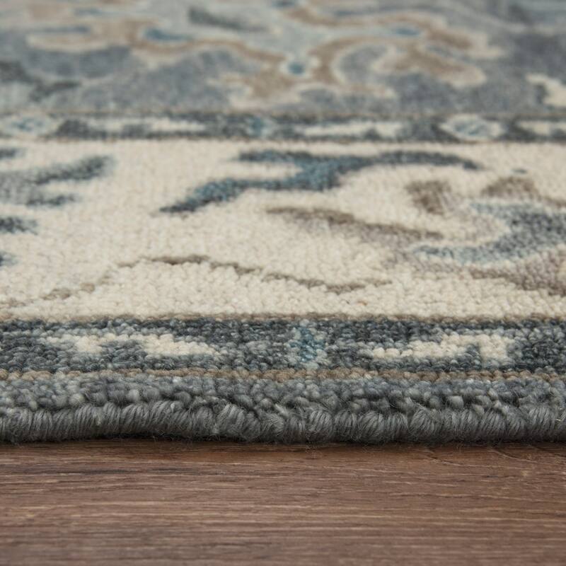 Alora Decor Mila Grey Oriental Hand-tufted Wool Blend Rug
