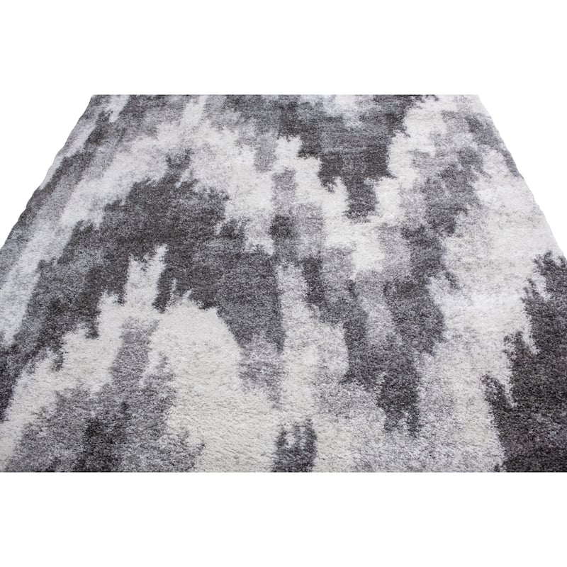 Noori Rug Lux Emma Casual Ikat Pattern 2-inch Thick Shag Rug