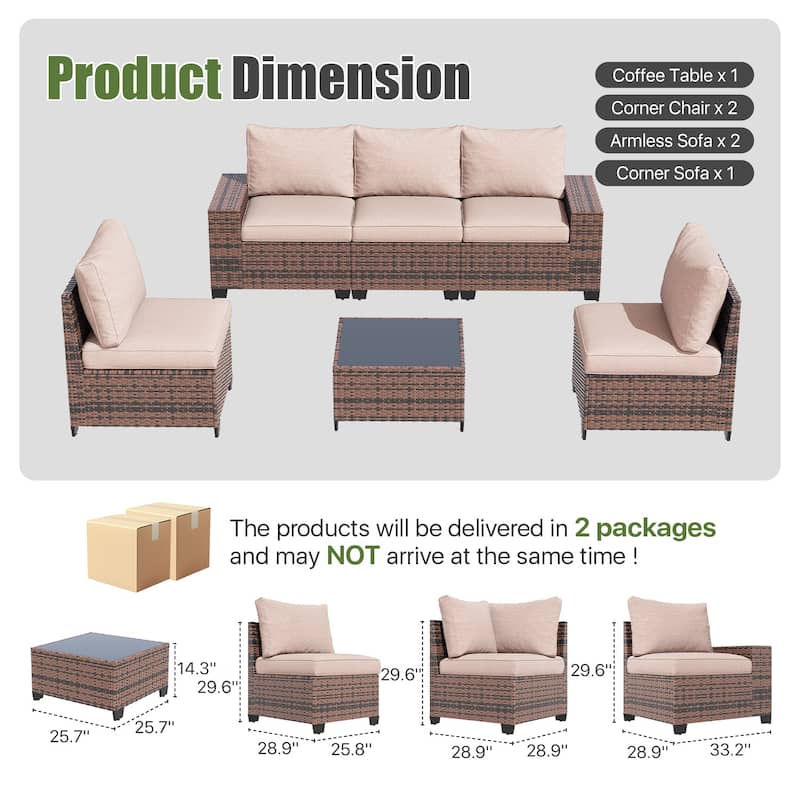 Patio Furniture Set , Outdoor Sectional Sofa Set