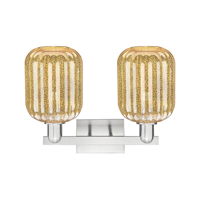 Innovations Lighting Downtown Urban - Preston - 2 Light 16" Jar Shade Bath Vanity Light