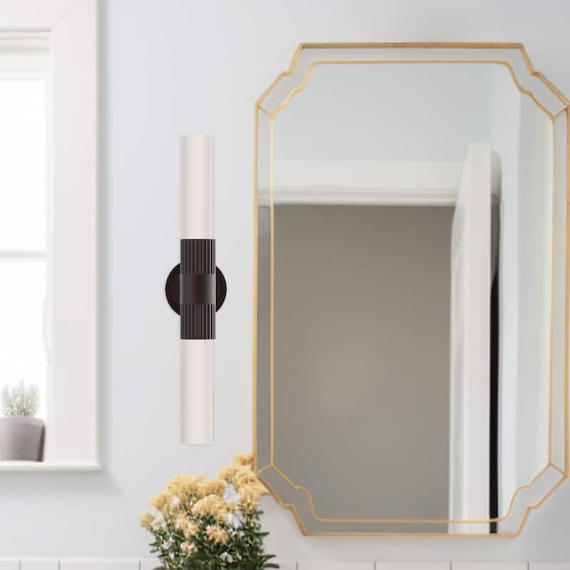 Alora Lighting VL416102 Rue 2 Light 8" Tall Wall Sconce