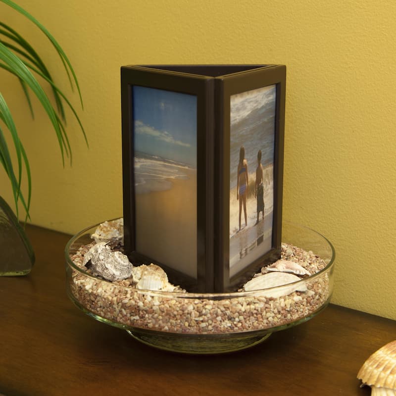 Pacific Accents Photo-Glo Flameless Candle Personalized Luminary - Brown