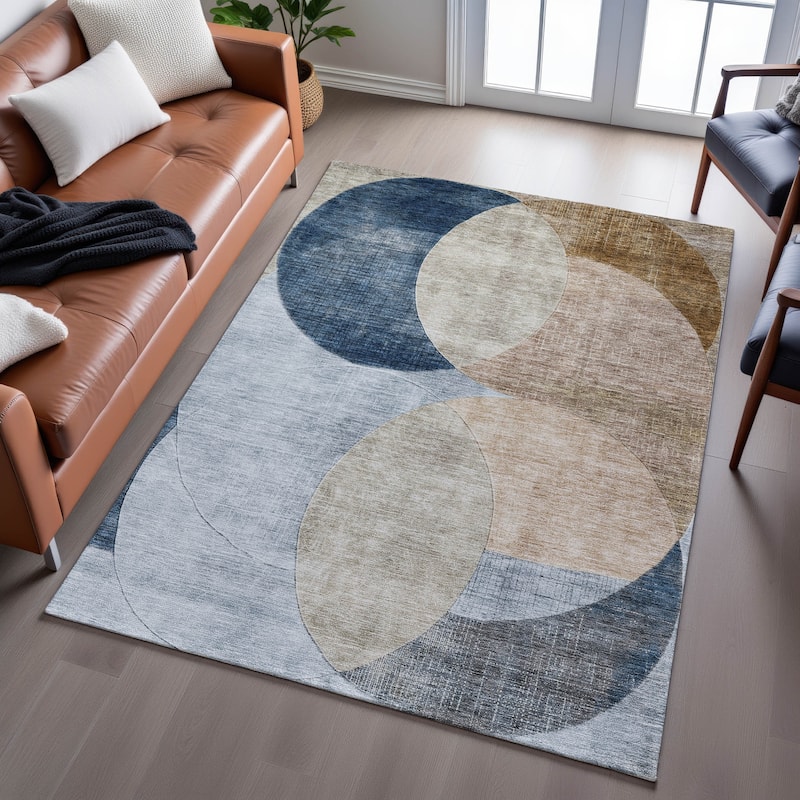 Premium Washable Super Soft Modern Geo Mayfield Rug