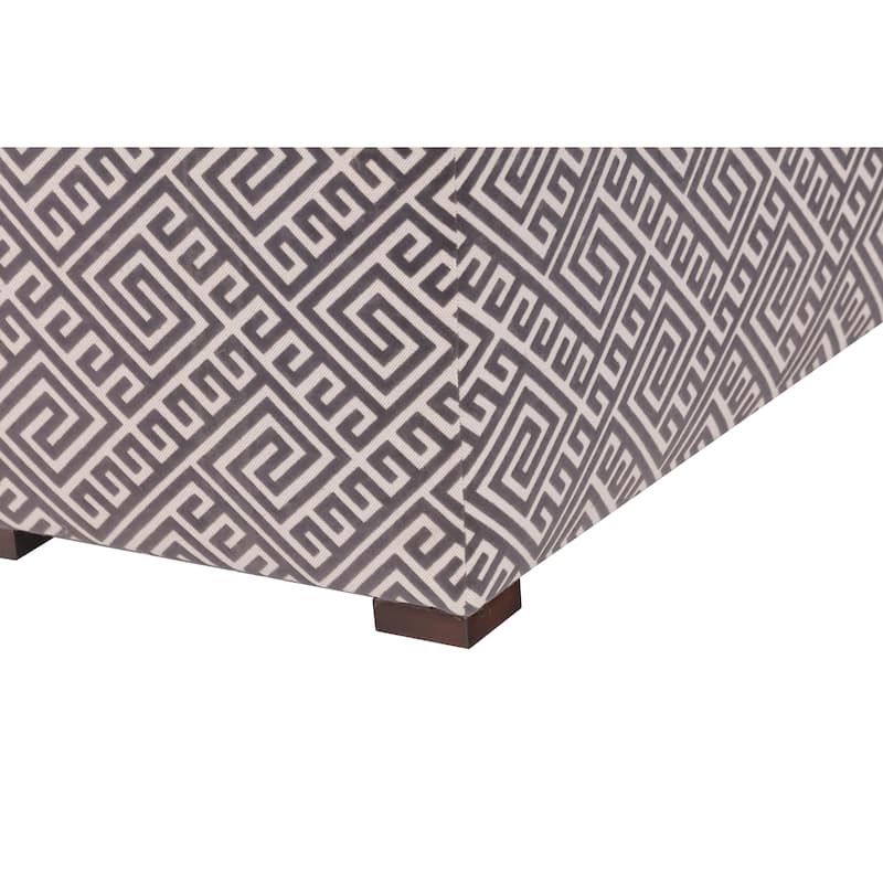 Angela Transitional Wood Storage Bench