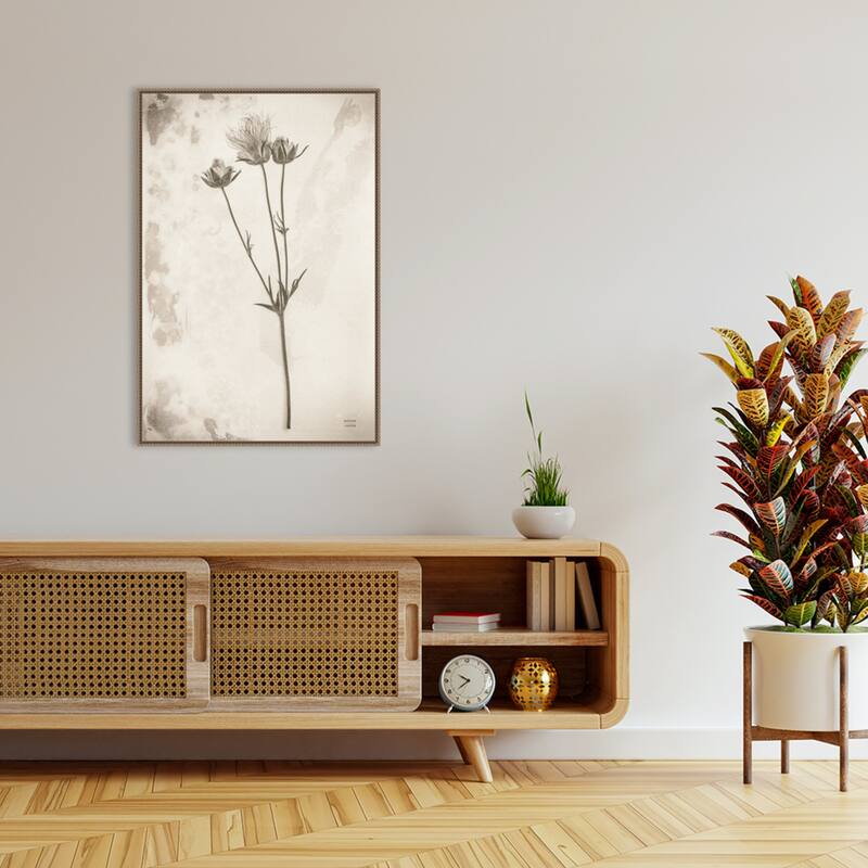 Wildflower Journal Vintage No. 8 by Nathan Larson Framed Canvas Wall Art Print