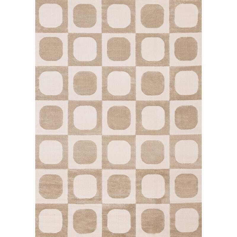 Leonardo Beige Off-White Vintage Patterned Area Rug