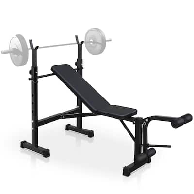 Olympic Weight Bench and Squat Rack Set