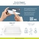 preview thumbnail 13 of 12, Eden Crisp White Fireclay 31" Single Bowl Undermount Kitchen Sink and Drain - 31.25 x 18 x 8.5