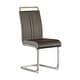 preview thumbnail 24 of 40, Modern Dining Chairs, PU Faux Leather High Back Upholstered Side Chair with C-shaped Tube Plating Metal Legs(Set of 4)
