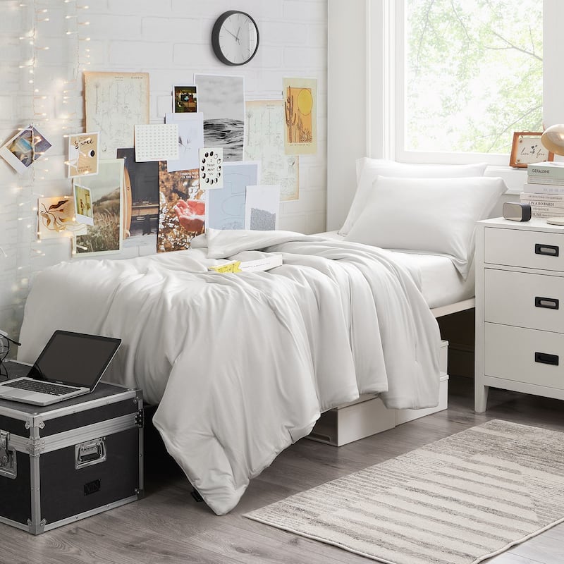 Cooler Than Cool - Coma Inducer® Oversized Comforter Set - Gray Stripe - Twin XL