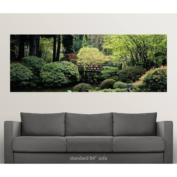 Shop Panoramic View Of A Garden Japanese Garden Washington Park