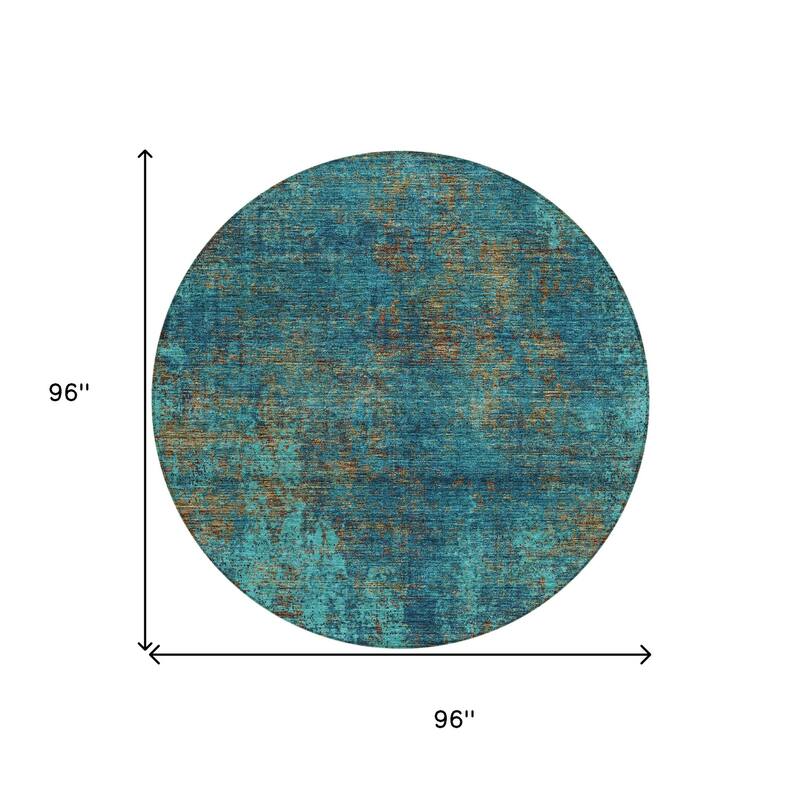 HomeRoots Abstract Transitional Rectangle Outdoor Rug