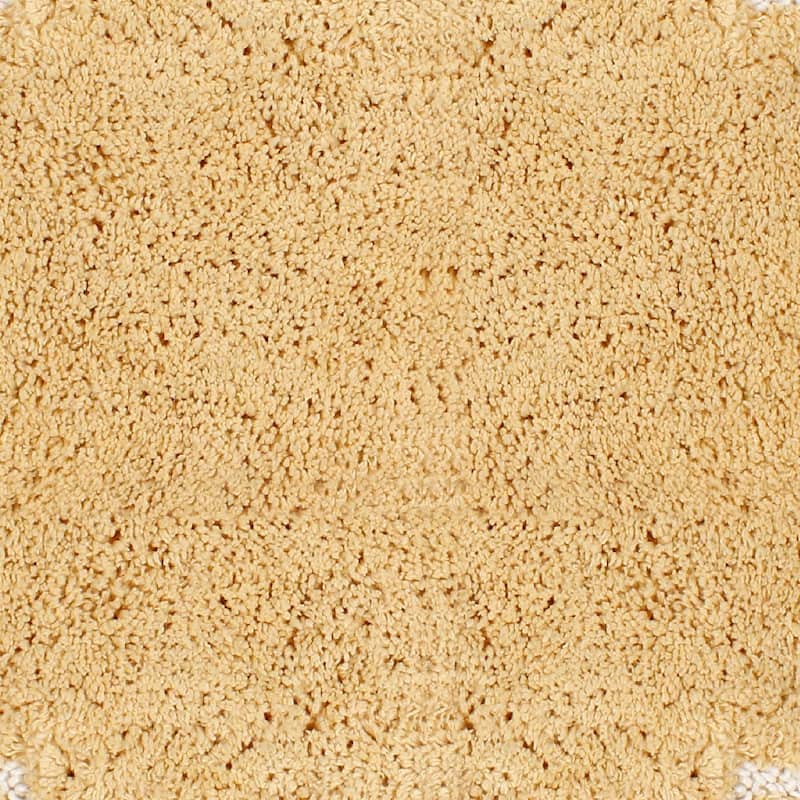 Allure Collection 100% Cotton Non-Slip Bathroom Rug Set, 3 Piece Machine Washable- Bathroom Rug, Bath Rug, U Shaped Contour