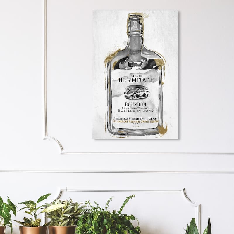 Wynwood Studio 'Bourbon Whiskey Night' Drinks Wall Art Canvas Print