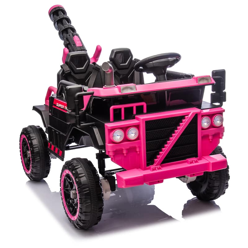 Kids Electric Ride-On Car-Spacious 3-Seater,Powerful 4-Motor Drive,Parental Remote Control,Led Lights