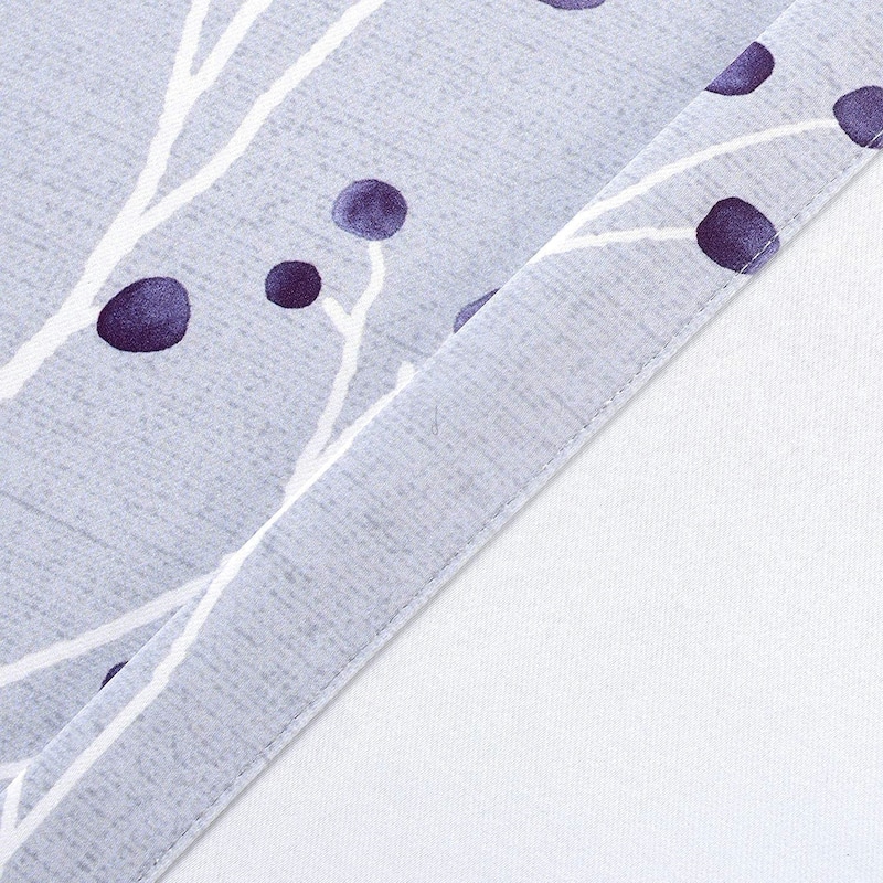 DriftAway Harper Ink Botanical Room-darkening Curtain Panel Pair