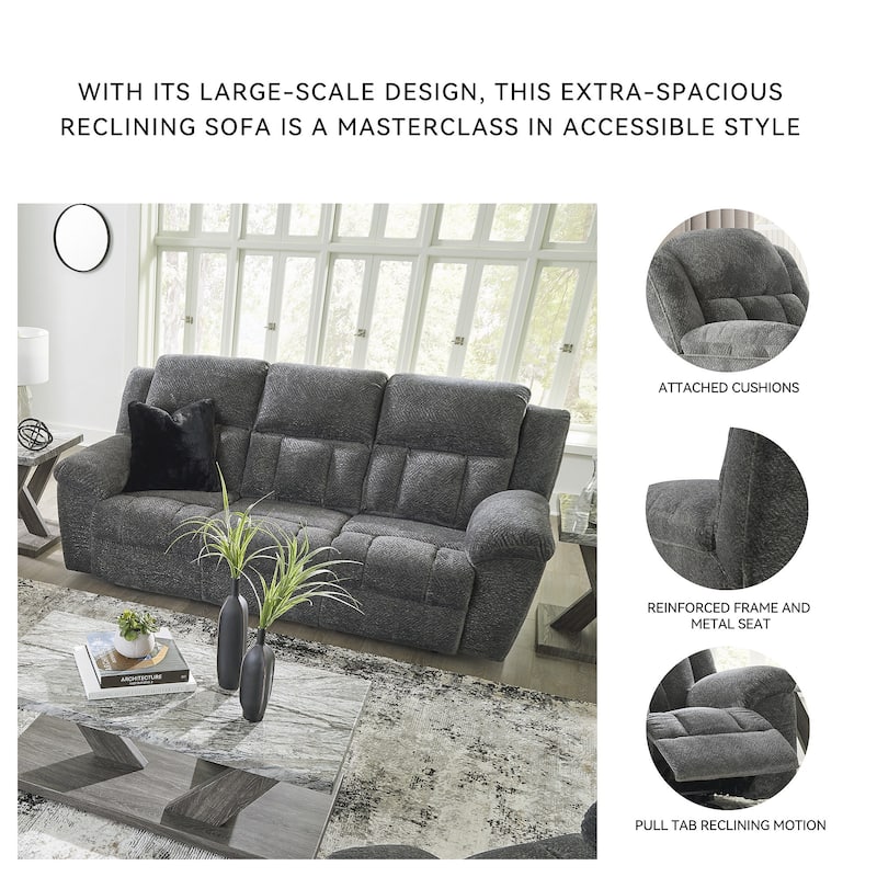 Signature Design by Ashley Frohn Reclining Sofa - 91"W x 40"D x 42"H