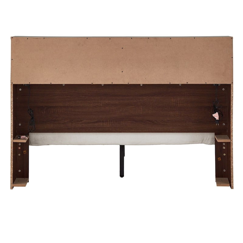 Malins Bookcase Queen Platform Bed with USBs by iNSPIRE Q Classic