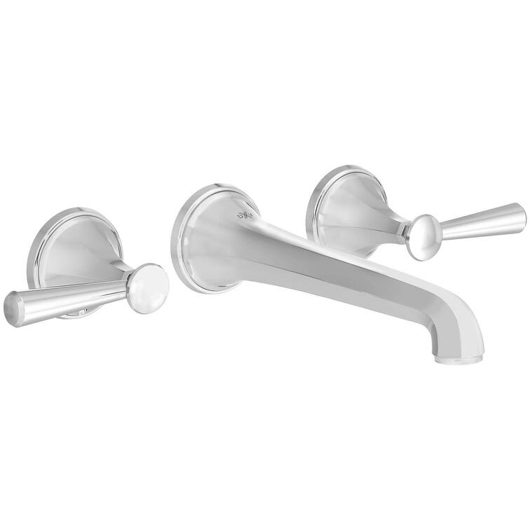 DXV Fitzgerald 1.2 GPM Wall Mounted Widespread Bathroom Faucet - Polished Chrome