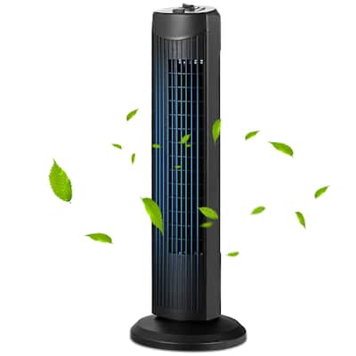 Fantask 35W 28''Oscillating Tower Fan 3 Wind Speed Quiet Bladeless
