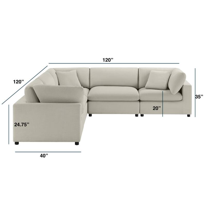 Cambrai Modular 5-Piece Sectional by Greyson Living