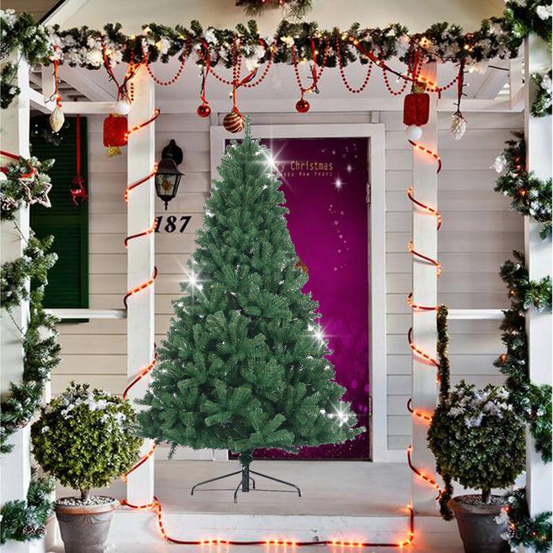7.5ft Foldable Artificial Christmas Tree Green