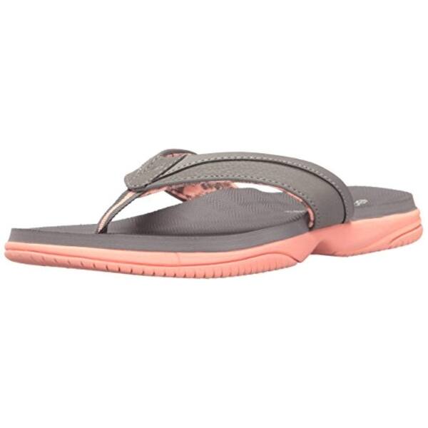 Shop New Balance Women S Jojo Thong Sandal Grey Pink 8 B Us