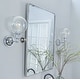 preview thumbnail 97 of 126, TEHOME Woodvale Rectangle Vertical Metal Wall Mirrors 30" x 20" - Polished Nickel