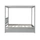 preview thumbnail 7 of 21, Full Poster Bed with Trundle - Pine Support for Kids