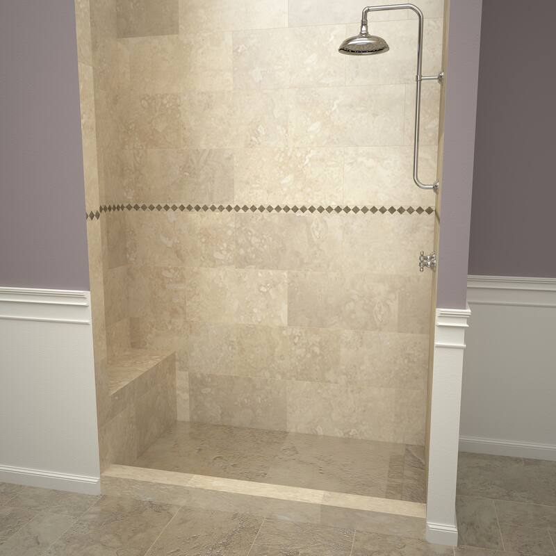 Tile Redi RT3248RRB32KIT Base'N Bench 60" x 32" Rectangular Shower