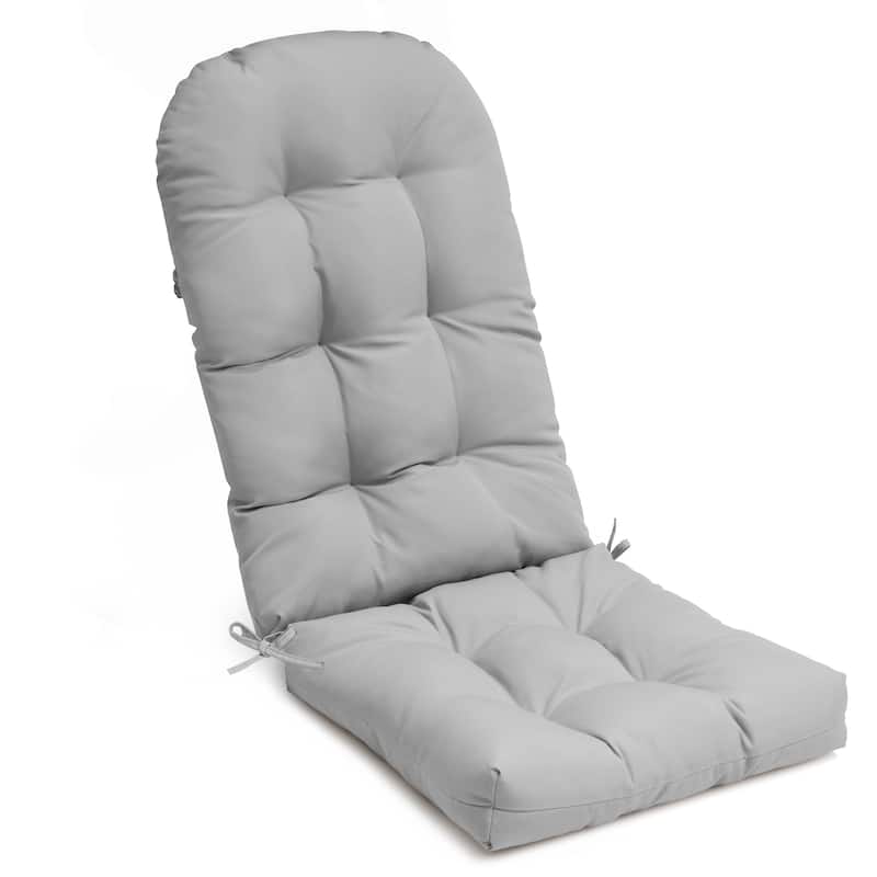 Outdoor Adirondack Chair Cushion Rocking Chair Cushions Thickened Patio Chair Pad with Sunbrella - 1PC - Light Grey