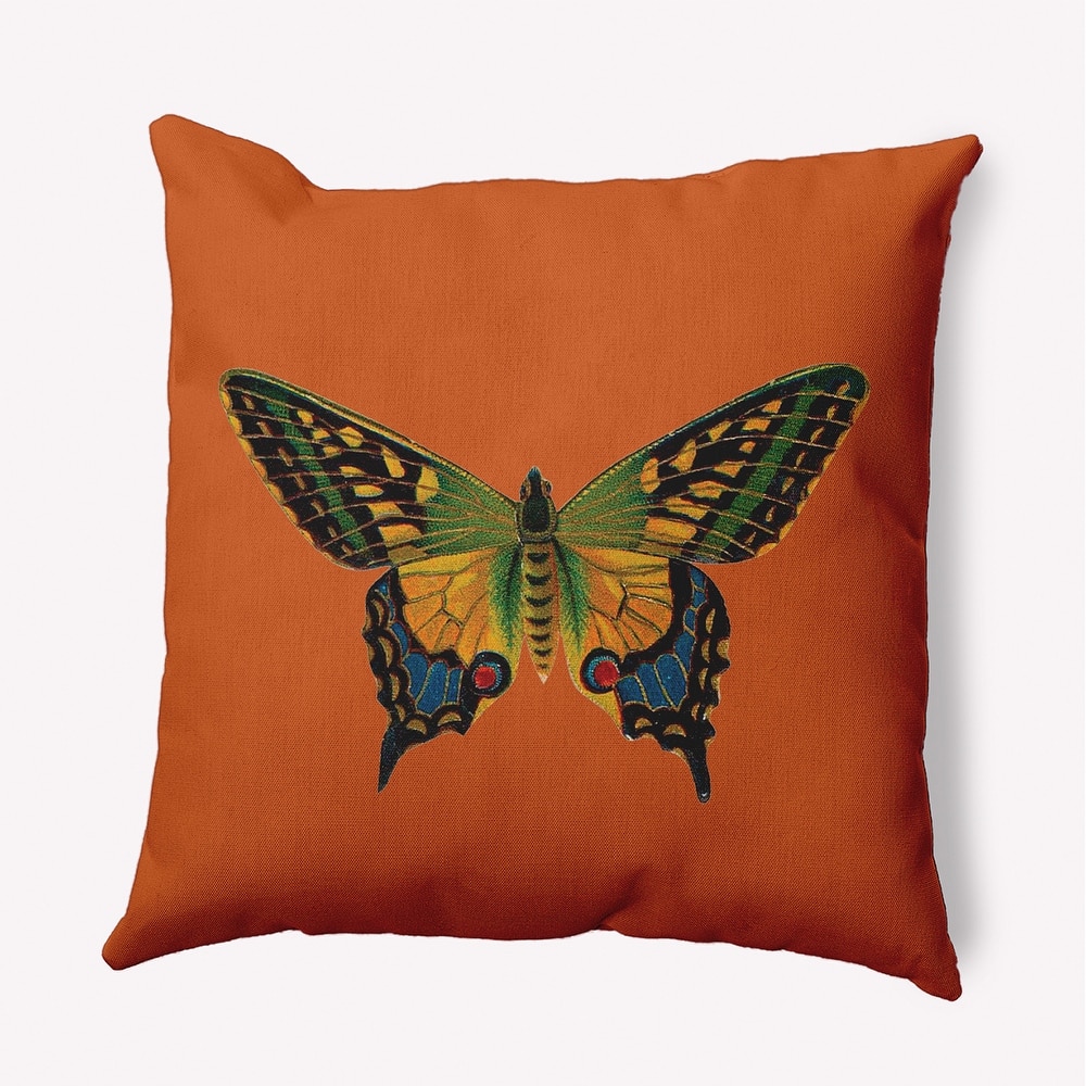 Colorful Swallowtail Polyester Indoor Pillow
