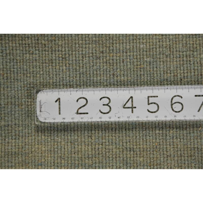 Blue Modern Gabbeh Oriental Rug Handmade Foyer Wool Carpet - 3'0" x 3'10"