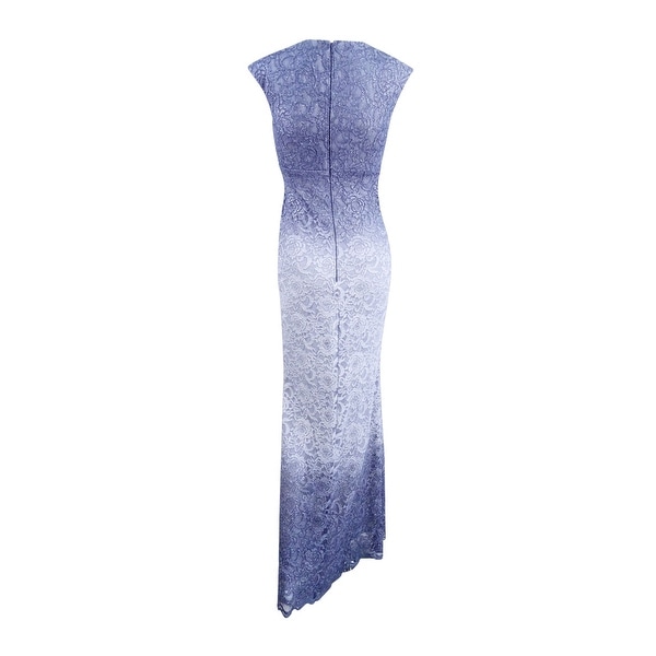 betsy and adam glitter lace gown