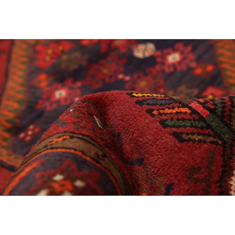 ECARPETGALLERY Hand-knotted Andelz Dark Red Wool Rug - 4'2 x 6'0