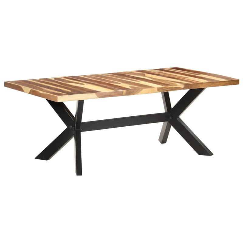 vidaXL Solid Wood Dining Table with Honey Finish Wooden Furniture Multi Sizes