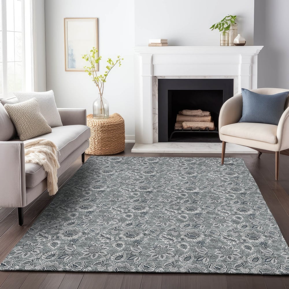Premium Washable Super Soft Floral Mayfield Rug