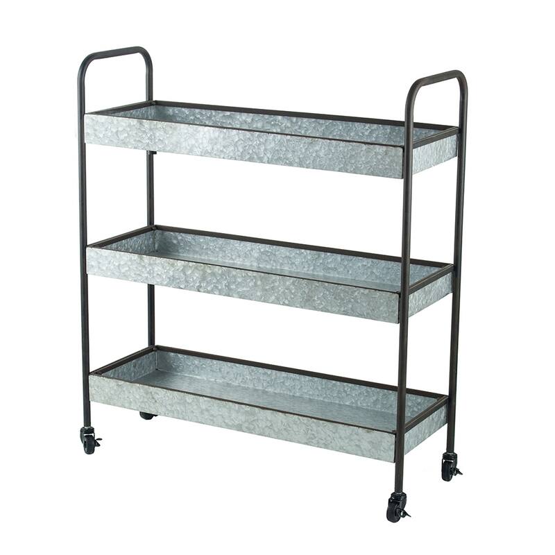 3-tier Homestead Galvanized Display Shelf