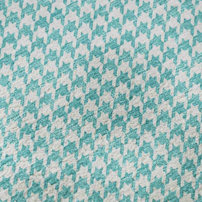 Premium Washable Super Soft Modern Houndstooth Mayfield Rug