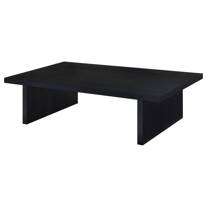 Caroline Black Rectangular Engineered Laminate Coffee Table