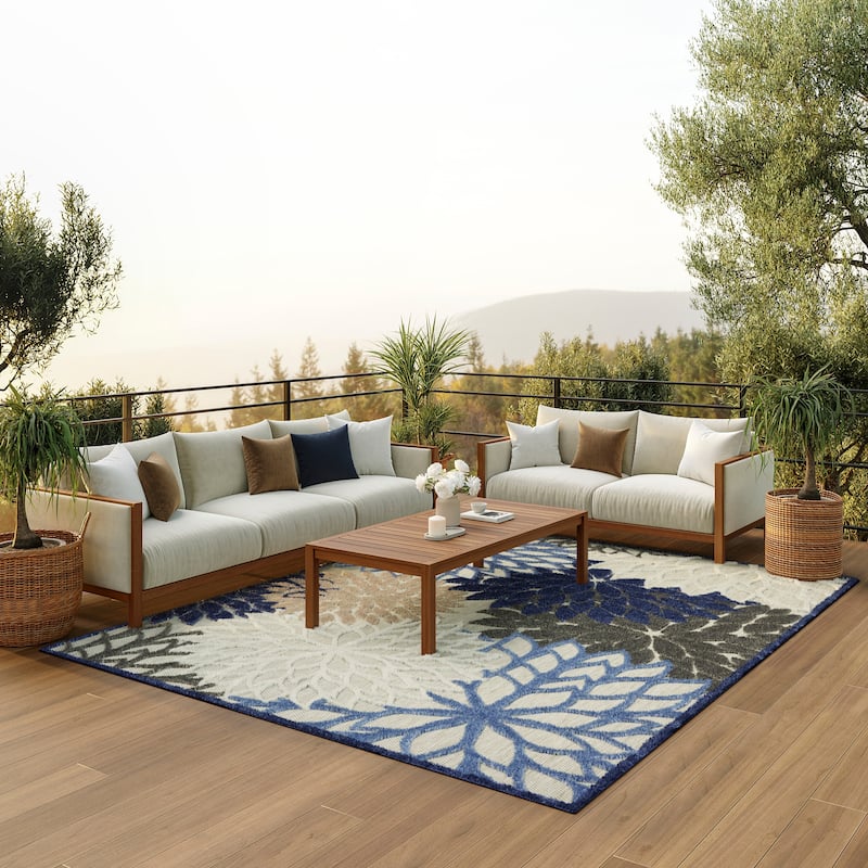 Nourison Aloha Floral Modern, Indoor/Outdoor Area Rug