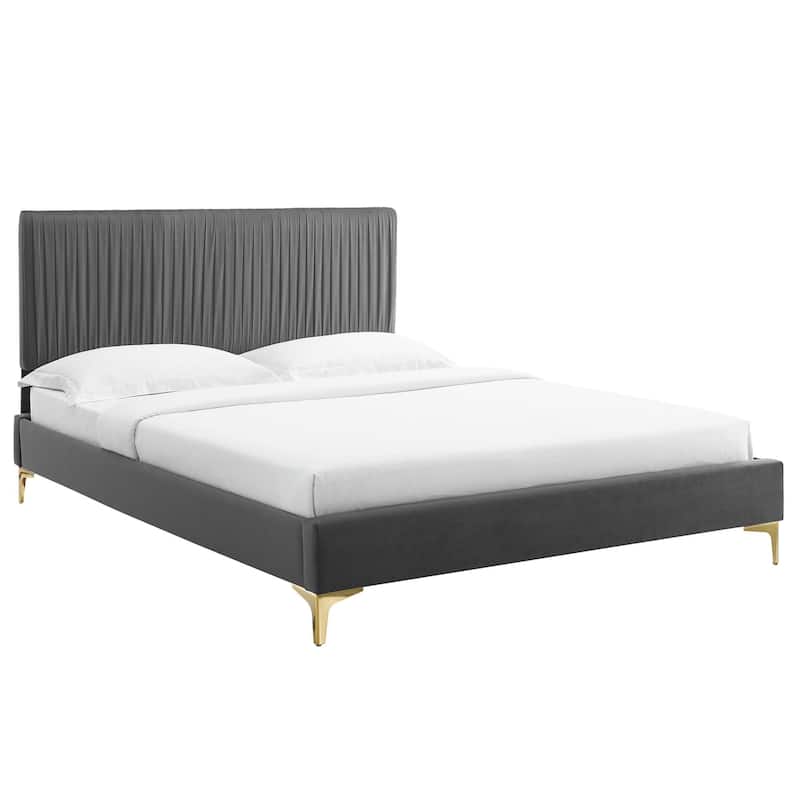 Peyton Performance Velvet Full Platform Bed
