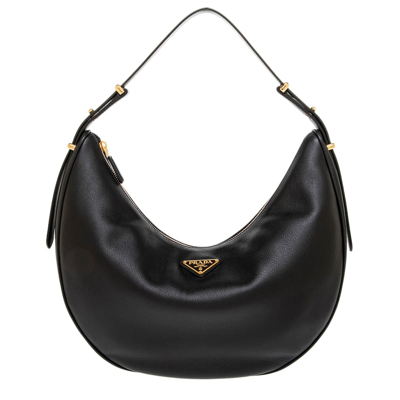 Prada Leather Shoulder Bag - Black