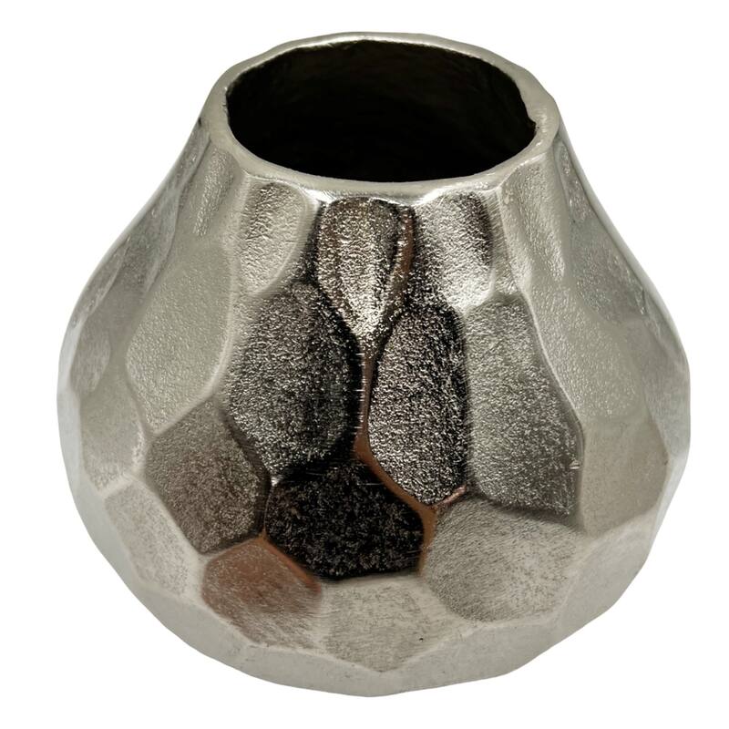 8 inch Wide Decorative Handmade Aluminum Pear Flower Vase